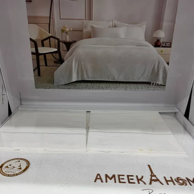 Постель с покрыв. Ameeka H. 7377 Белый